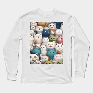 50 alluring kitty faces Long Sleeve T-Shirt